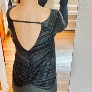 A&F Open Back Thumbless Long Sleeve